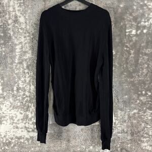 Clu Size S Stretch‎ Flared Sweater Black White Long Sleeve Pullover Casual